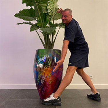 Coldplay bloempot